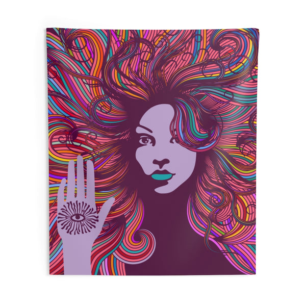 Indoor Woman Wall Tapestry