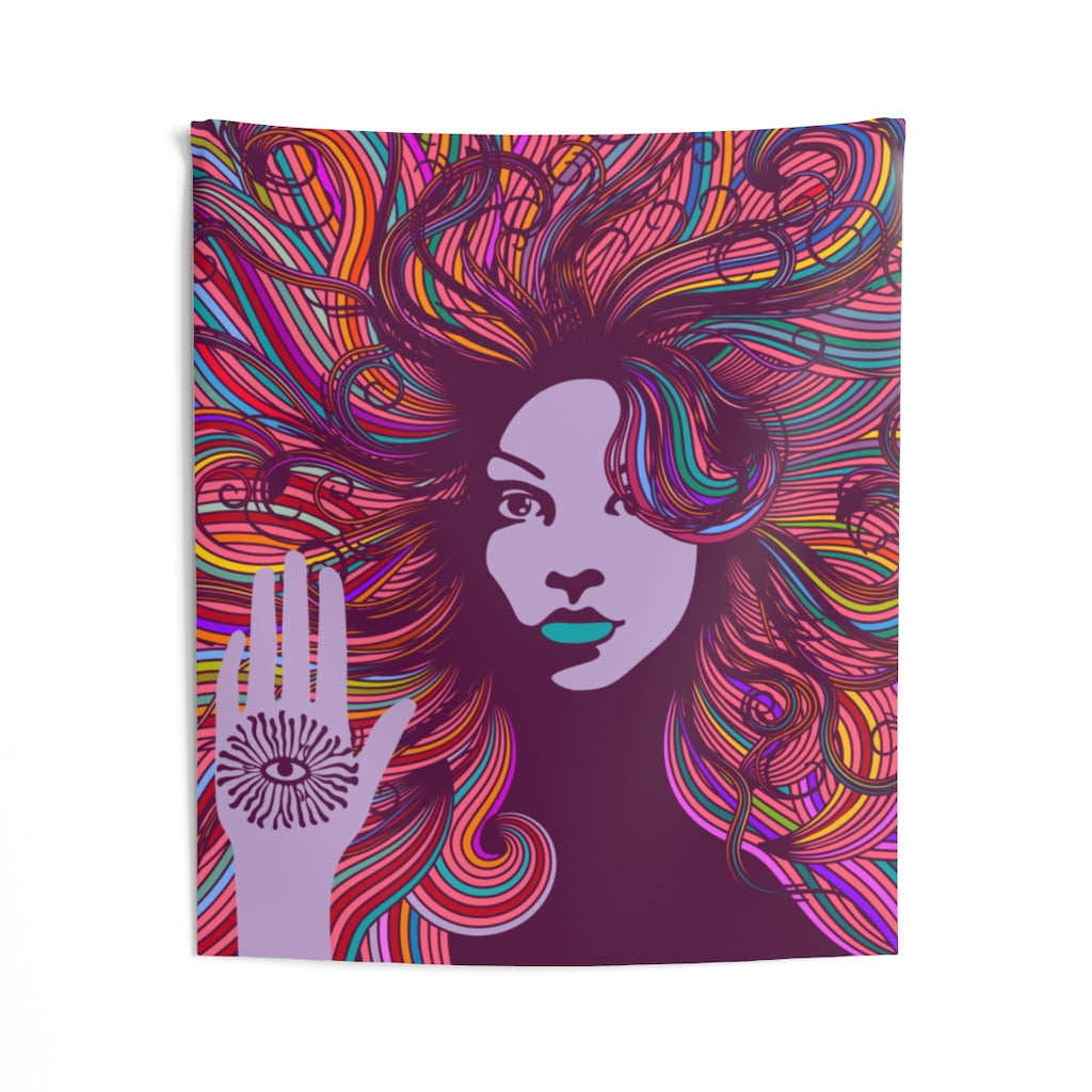 Indoor Woman Wall Tapestry